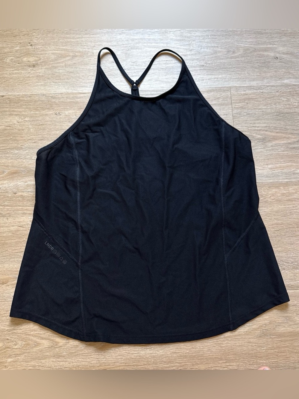 LNDR Black Women’s Active Sheer Mesh Tank Top L
